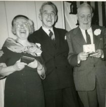 Charlie Fairbank with an Unidentified Woman and an Unidentified Man